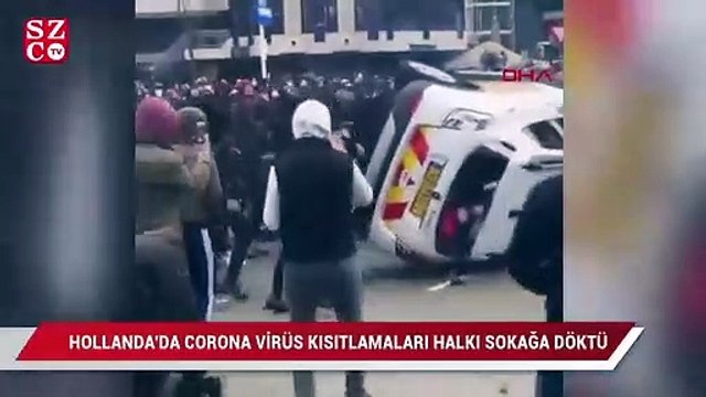 Hollanda'da koronavirüs kısıtlamaları halkı sokağa döktü: 35 gözaltı