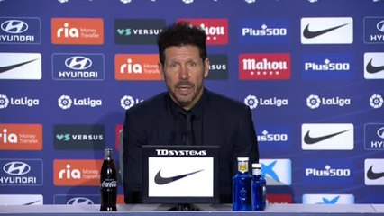Simeone: "Hay una competencia muy linda y es el equipo el que gana con ello"