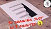 make 3D drawing just in 3 minutes || how to make drawnigs || easy drawings