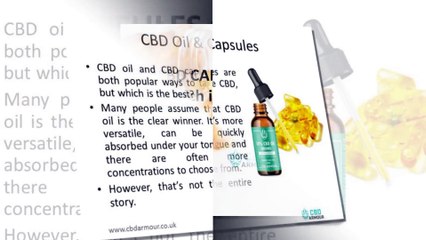 CBD Capsules and CBD Oil | Which is Convenient