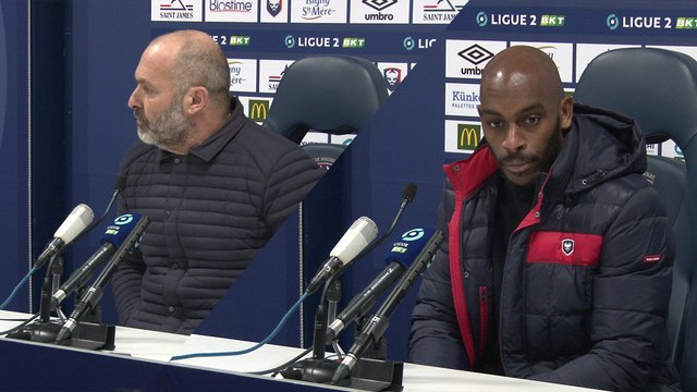 J21 Ligue 2 BKT : Les réactions de P.Dupraz et J.Rivierez après SMCaen 1-2 Rodez AF
