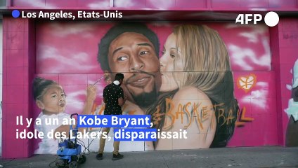 Un an après sa mort, Kobe Bryant revit sur les murs de Los Angeles