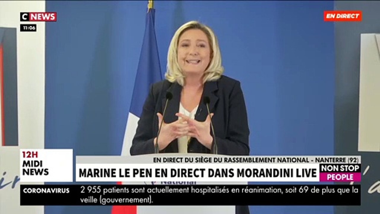 Marine Le Pen appelle les journalistes à ne pas être "des chasseurs de petites phrases" et des "pêcheurs de punchline"