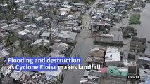 Cyclone Eloise leaves flooding and devastation in Beira, Mozambique