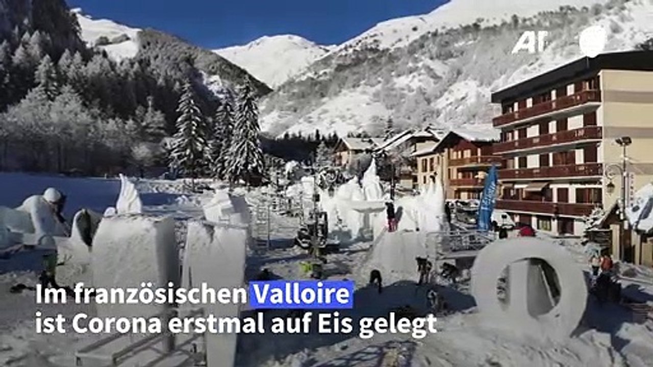 Schnee-skulpturen: valloires eisige kunstwerke