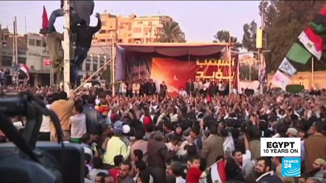 Egyptians mark 10-year anniversary since start of protest movement that pushed Mubarak out