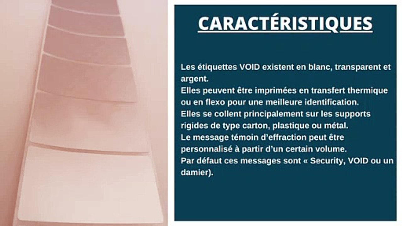 Les étiquettes VOID - Solution Label Print