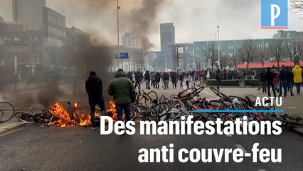 Descargar video: Pays-Bas : des heurts lors de rassemblements contre le couvre-feu