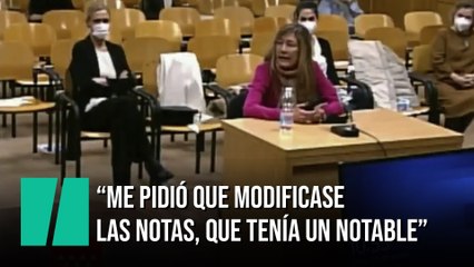 La funcionaria que modificó las notas de Cifuentes declara que se lo pidió un catedrático