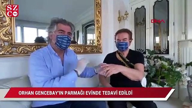 Orhan Gencebay'ın parmağı evinde tedavi edildi