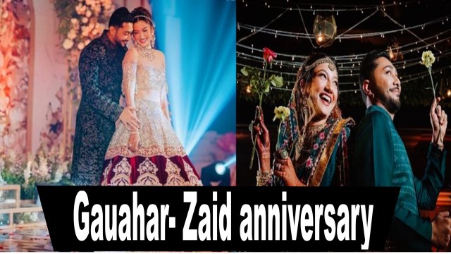 Gauahar Khan pens cute note for hubby Zaid Darbar| Gauahar- Zaid anniversary