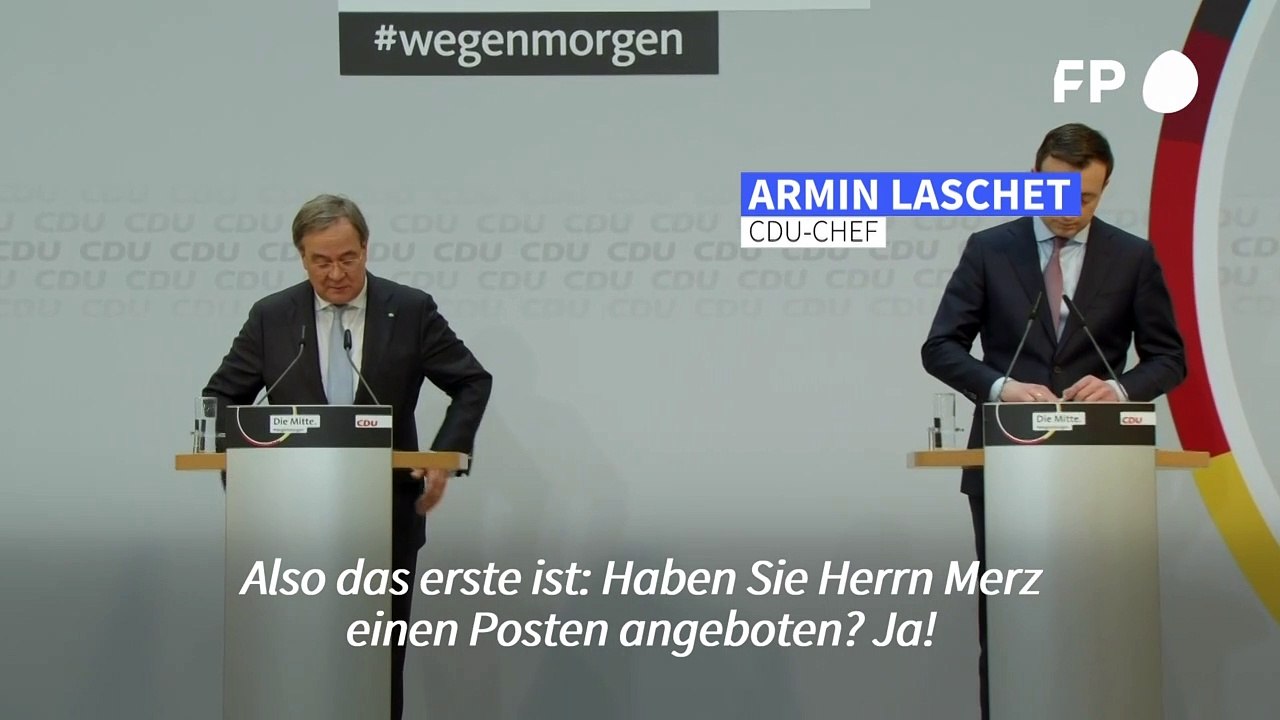 Laschet will Merz in CDU-Team integrieren