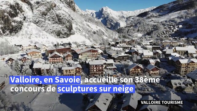 En Savoie, Valloire fond pour son concours de sculptures sur neige