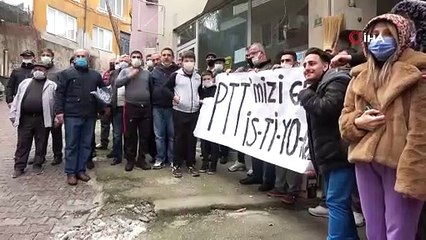 Vatandaştan "PTT'mizi geri istiyoruz" eylemi
