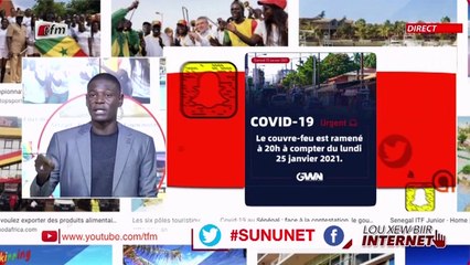 "Lou xew biir internet" - Pr : Mamadou Ndiaye - 25 Janvier 2021 #tfm
