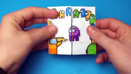 6 Amazing AMONG US ARTS & PAPER CRAFTS for FANS ( 480 X 854 )