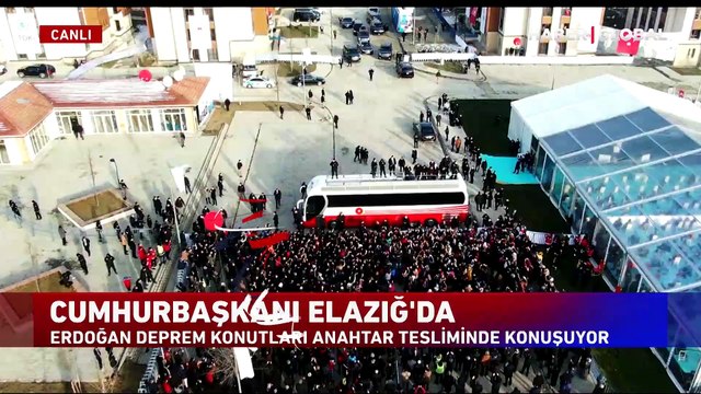 Cumhurbaşkanı Erdoğan Elazığ'da... Deprem konutlarını inceledi