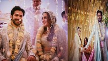 Varun Dhawan , Natasha Dalal Tie The Knot In Alibaug | Filmibeat Telugu