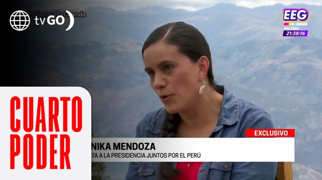 En exclusiva, la entrevista con la candidata de Juntos por el Perú, Veronika Mendoza | Cuarto Poder