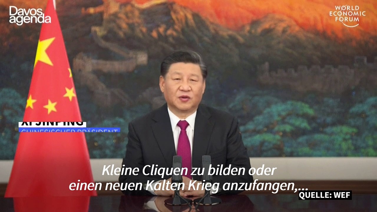 Chinas Präsident Xi warnt vor 'neuem Kalten Krieg'