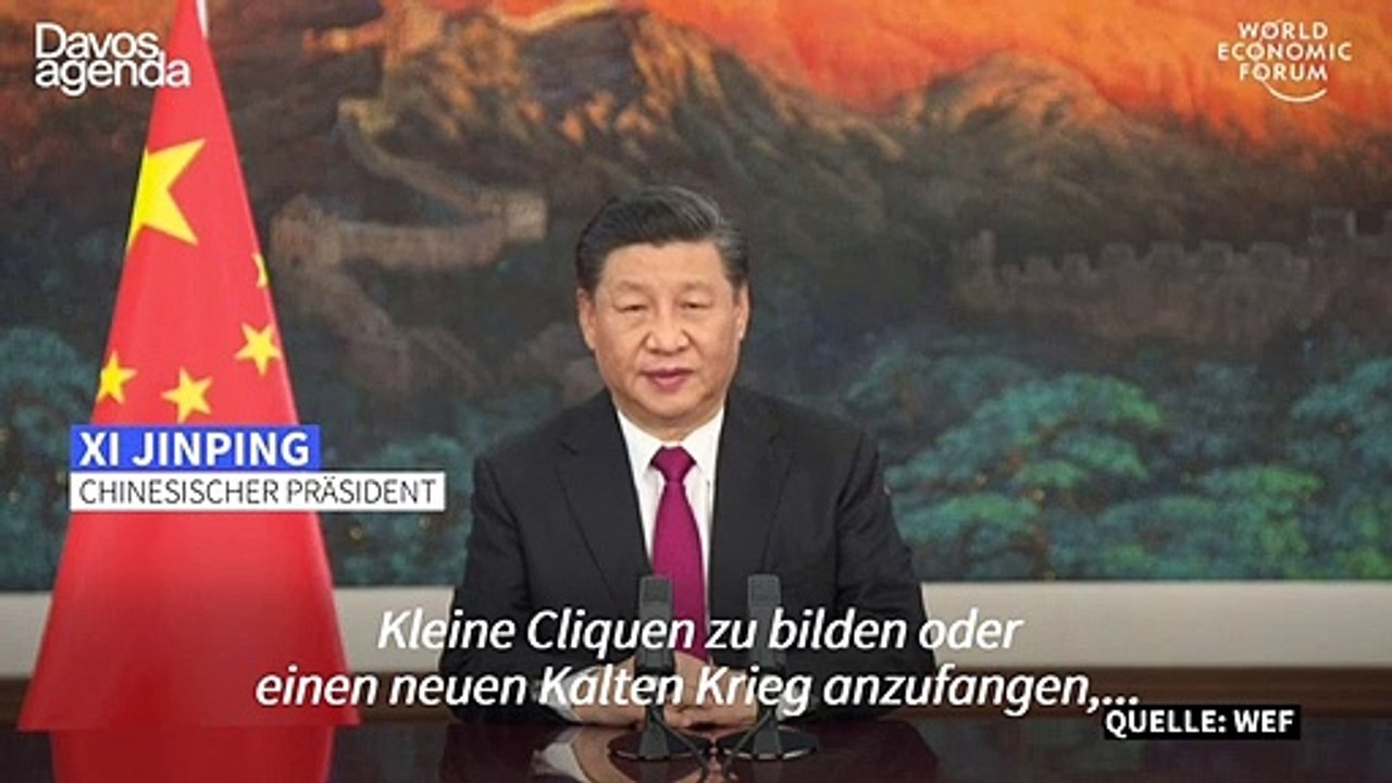 Chinas Präsident Xi warnt vor 'neuem Kalten Krieg'