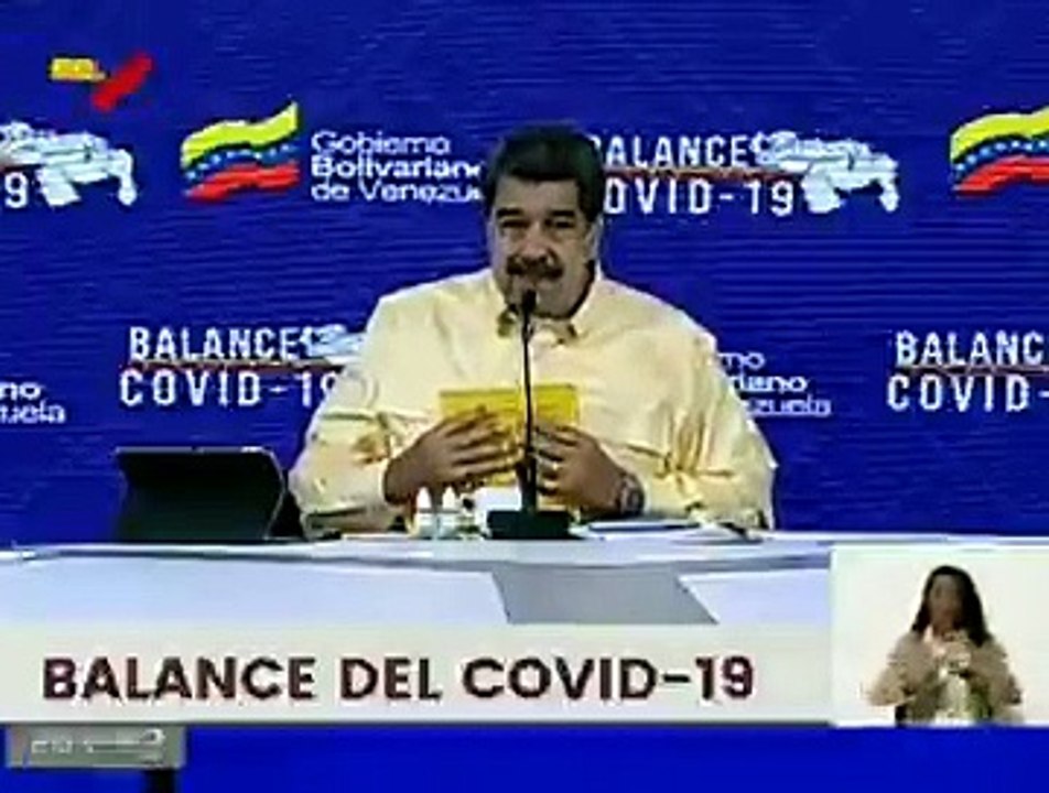 Maduro presenta el Carvativir, "las goticas milagrosas del Dr. José Gregorio Hernández contra el coronavirus", "efectivas al 100%"... a ver quién tiene güevos de tomar esa pócima