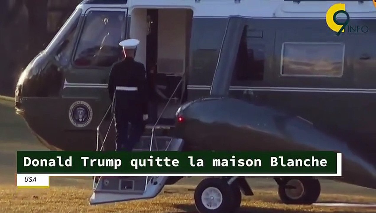 Donald Trump quitte la Maison-Blanche