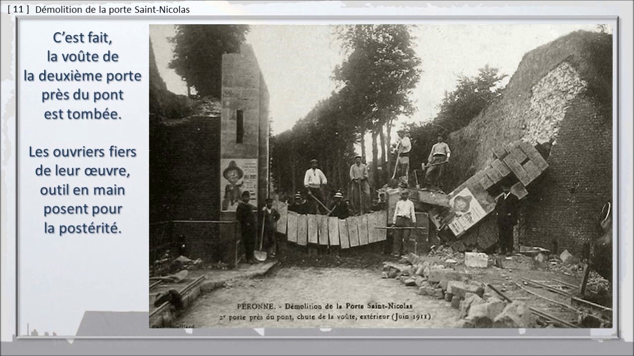 116 - PERONNE, BALADE DANS LE TEMPS,  -- Le démantèlement, la disparition des remparts.