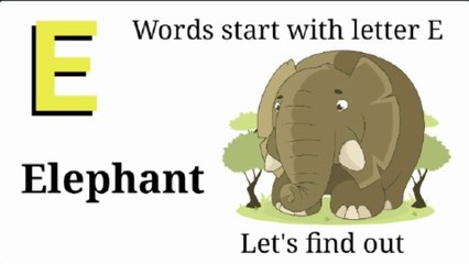 Letter E in Hindi and English | Words start with E | Alphabet E | इ वाले शब्द