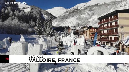 French city of Valloire holds 38th snow sculpture competition despite  pandemic - video Dailymotion