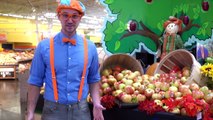 Frutas para Niños con Blippi | Tour por la Fábrica de Manzanas