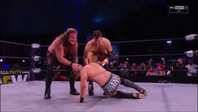 (ITA) Chris Jericho, MJF contro Jack Hager, Sammy Guevara e Santana, Ortiz (AEW Dynamite 22/01/2021)
