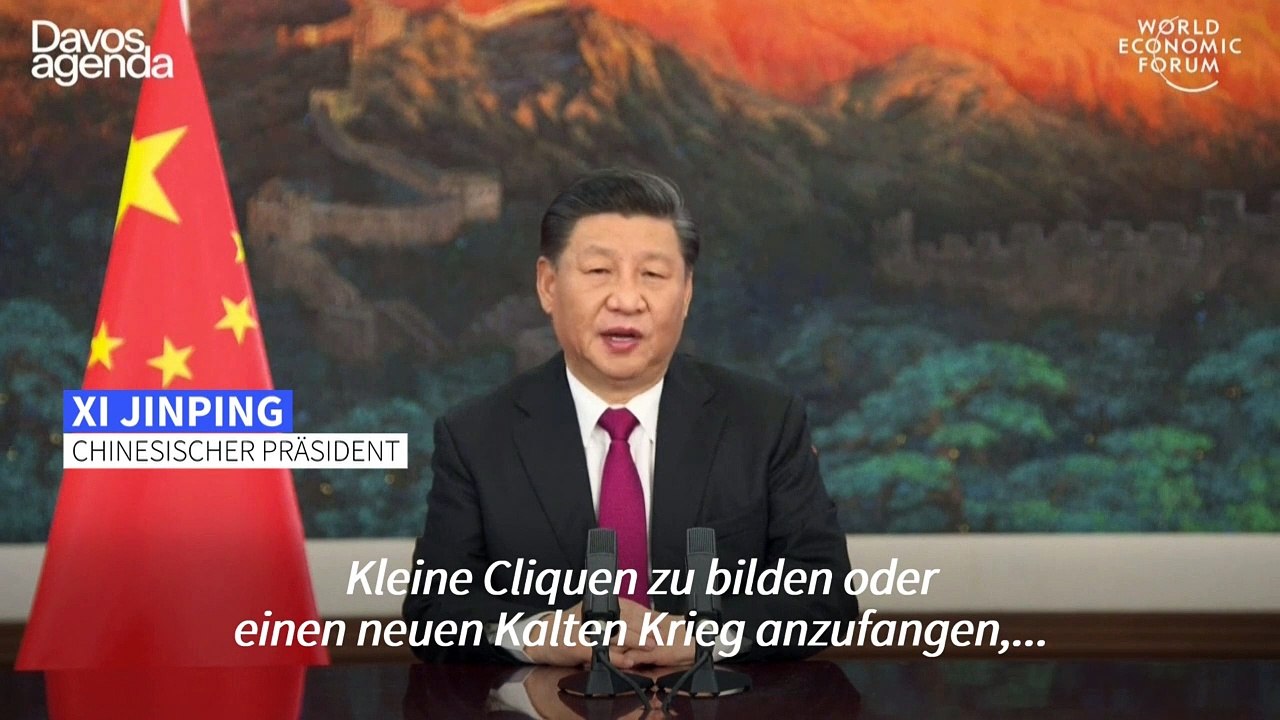 Chinas Präsident Xi warnt vor 'neuem Kalten Krieg'