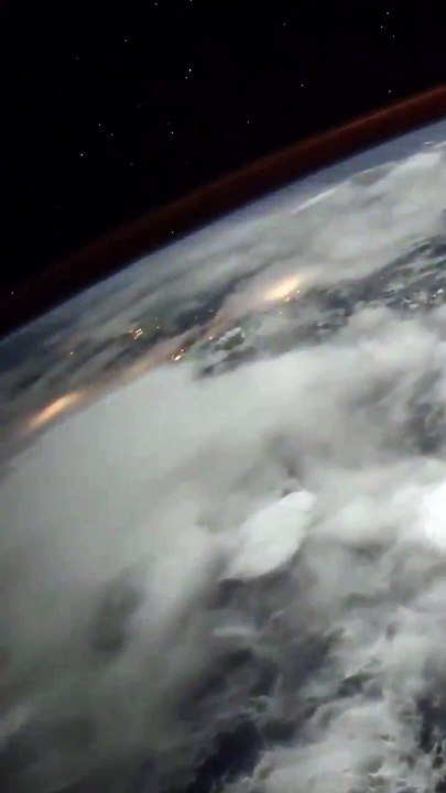 Thunderstorms viewed from space