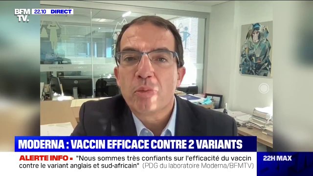 Stéphane Bancel: Le niveau des anticorps du vaccin de Moderna est un des plus hauts niveaux des vaccins sur le marché