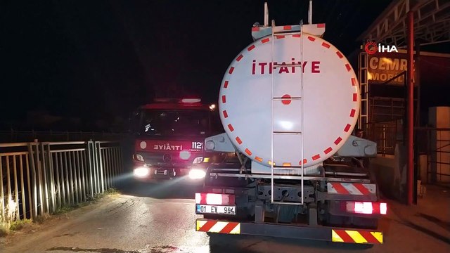 Seyhan ilçesinde bir mobilya atölyesinde korkutan yangın