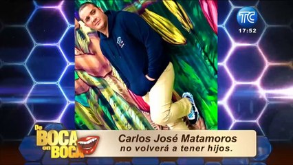 Carlos José Matamoros no tendrá más hijos: se hará la vasectomía