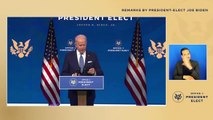 LIVE - Remarks by President-elect Joe Biden