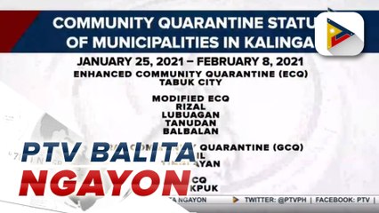 #PTVBalitaNgayon | Implementasyon ti nagduduma a community quarantine iti Kalinga, naannayas