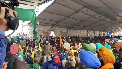 ਪਰੇਡ ਵਾਲੇ ਦਿਨ ਸਿੰਘੂ ਬਾਰਡਰ ਦਾ ਮਹੌਲ Tractor Parade day at Singhu Border by Farmers