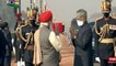 PM Modi welcomes President Kovind at Rajpath