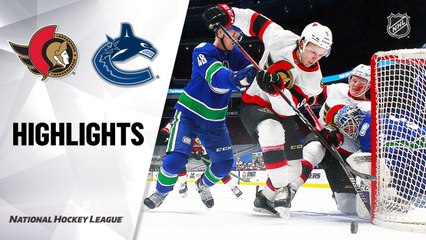 Senators @ Canucks 01/25/2021 | NHL Highlights