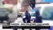 Pantin - Regardez les images très violentes d'une patrouille de police attaquée à coups de pierre dimanche à Paris lors d'une intervention