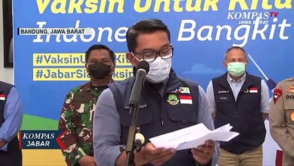Ridwan Kamil Tidak Puas Vaksinasi Tahap Awal!