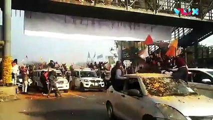 Petani dan Polisi Bentrok di Perbatasan Tolak UU Pertanian