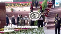 Watch: PM Modi pays tribute to fallen soldiers at National War Memorial