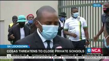 Cosas threatens to close private schools