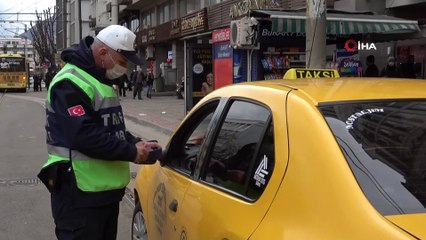 Bursa zabıtasından taksi ve dolmuşlara denetim