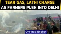Farmers tractor rally: Tear gas, lathi charge as farmers push into Delhi | Oneindia News