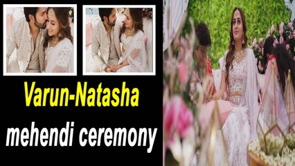 Varun Dhawan shares picture with Natasha from their mehendi ceremony